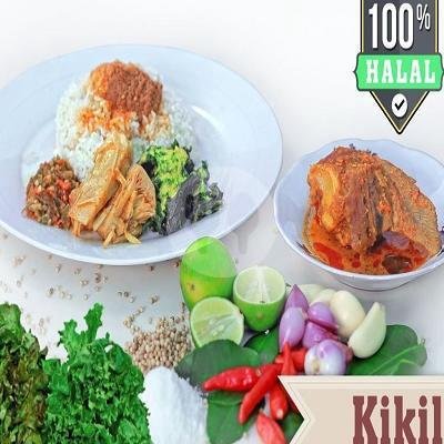 Nasi Ikan tongkol Balado menu Masakan Padang Kebomas, Gresik