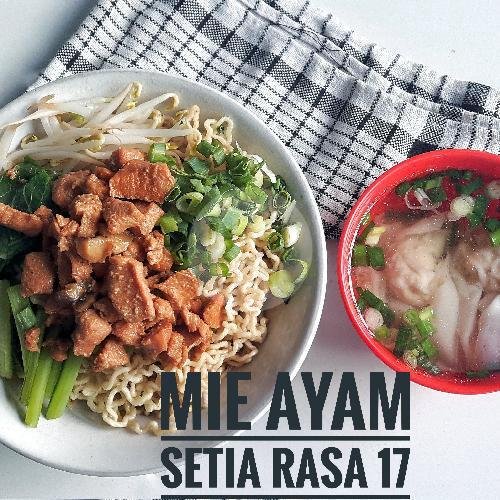 Mie Ayam + 2Pc Pangsit Rebus menu Mie Ayam Setia Rasa 17, Jelambar