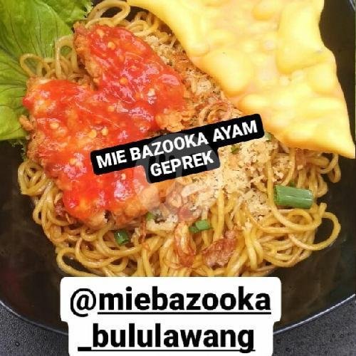 Mie Ojol Porsi Gedhe menu Mie Bazooka, Bululawang