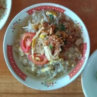 Soto Ayam menu Soto Bu Asih, Kaliurang