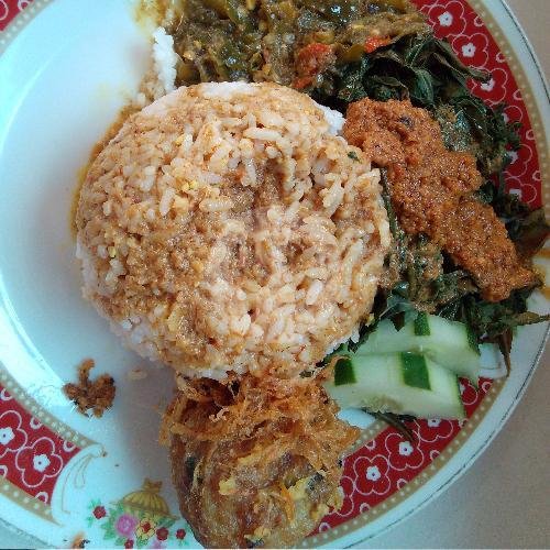Nasi Perkedel menu Resto Diva Minang, Delanggu