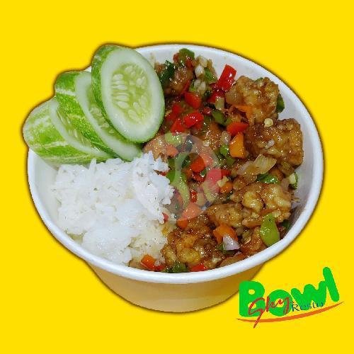 Nasi Kailan Crispy Ayam Matah menu Sky Resto, Gunung Batu