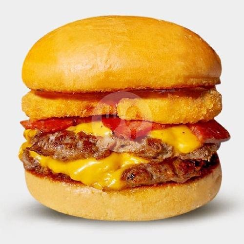 Hamburger menu Five Monkeys Burger, Surabaya