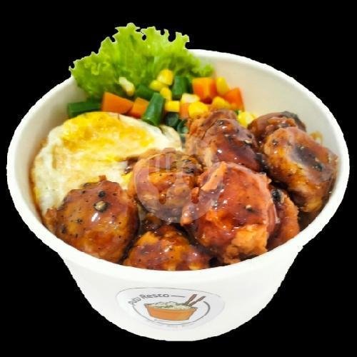 Ricebowl Sosis Teriyaki menu Putu Resto Rice Bowl, Purbayan
