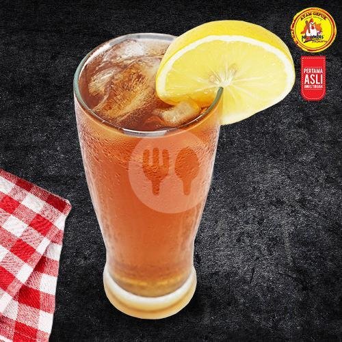 Ice Lychee Tea menu Ayam Gepuk Pak Gembus, Muwardi