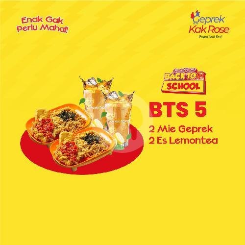 Crispy Bakar menu Geprek Kak Rose, Sigura-Gura