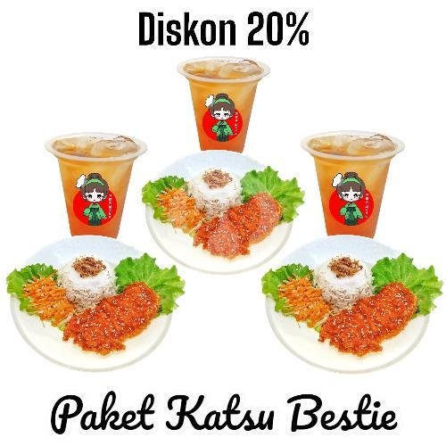 Paket Katsu F4 menu Azayaka Chicken Katsu, Amposari