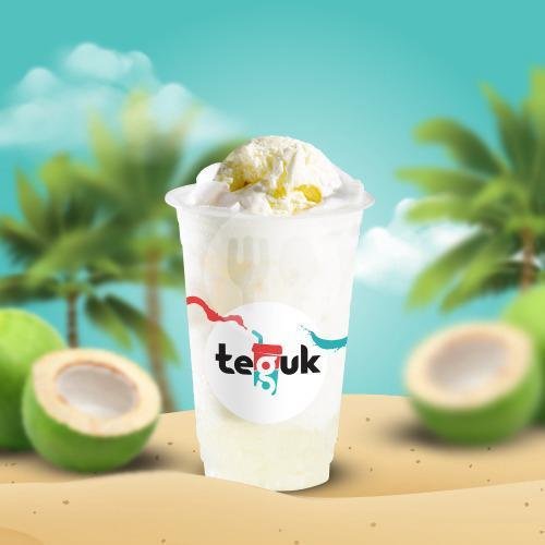 Coconut Milk Float L menu Teguk, Raya Tengah Kramat Jati