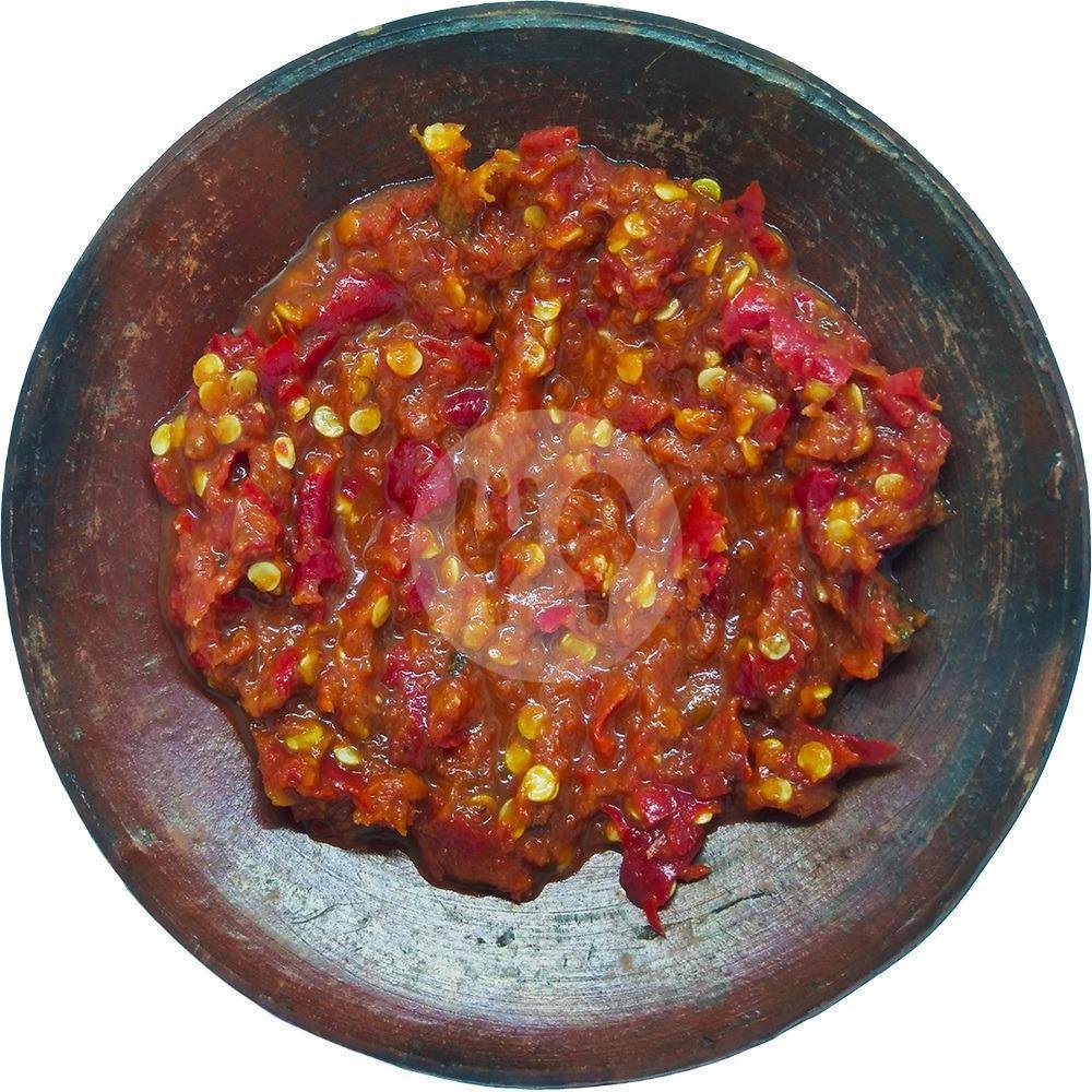 Sambal Trasi Lombok Ijo menu Waroeng Spesial Sambal SS, Solo Baru