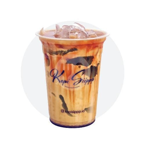 Es Susu Cincau Matcha menu Kopi Siippp Xoxo, Trunojoyo