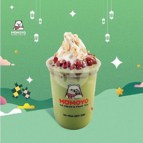 Matcha Super Milktea menu Momoyo, Cibadak