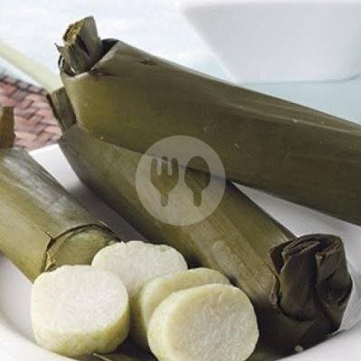 Lontong + Kuah Kacang menu Sate Ayam Barokah, Maguwoharjo