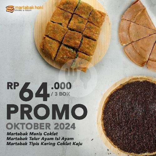 Promo Beli 2 Gratis 1 menu Martabak Hoki Manis & Telur, Muntilan