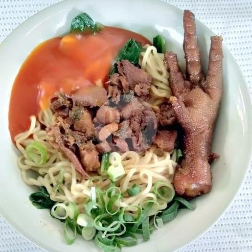 Mie Ayam Bakso Ceker menu Bakso & Mie Ayam Sabar Menanti, Papahan