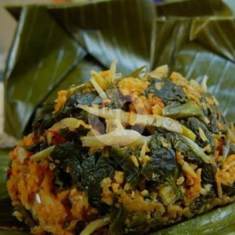 Buntil Daun Singkong menu Ayam Goreng Suharti, Cawang