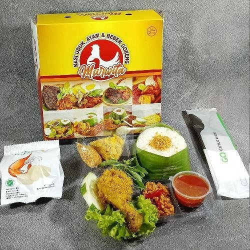 Nasi Uduk Telur Dadar menu Murwita Ayam & Bebek Goreng, Citra