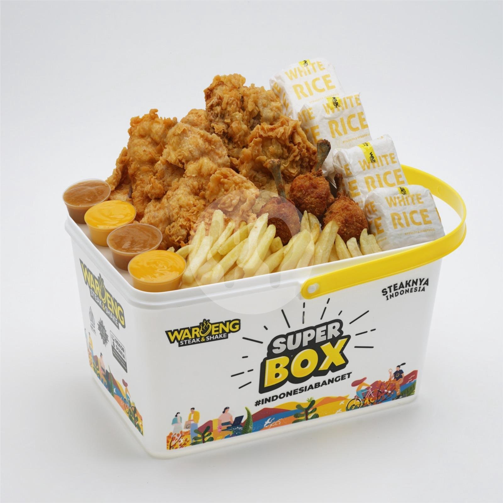 Super Box menu Waroeng Steak And Shake, Padang