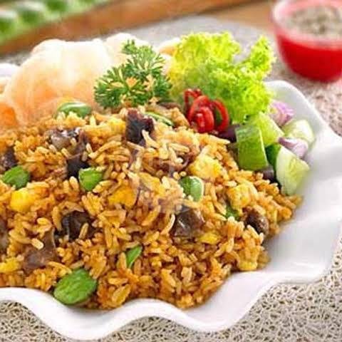 Nasi Goreng Mawut (Nasi + Mie) menu Nasi Goreng Kambing Ortega, Kramat Sentiong