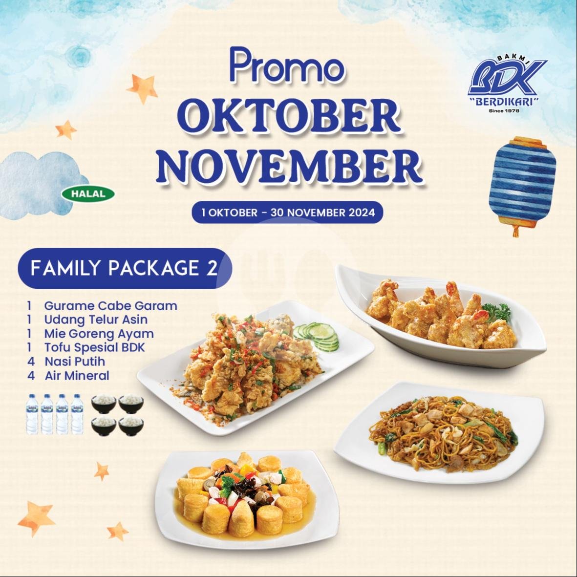 Family Package 3 menu Bakmi Berdikari 1, Tebet Timur Dalam Raya