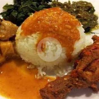 Nasi Perkedel menu Padang Rajo Minang - Batu