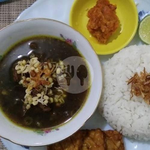 Rawon menu Nasi Pecel Madiun Bu Surati, Arcamanik