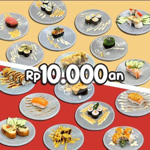 Paket Kecil Sushi 10 Ribuan menu Balista Sushi & Tea, Sukajadi