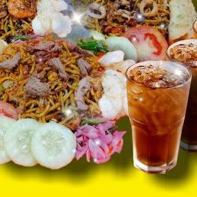 2 Mie Goreng SPESIAL ( Udang+ Daging )FREE 2 Es Teh Manis menu Mie Aceh Pertama, Sudirman