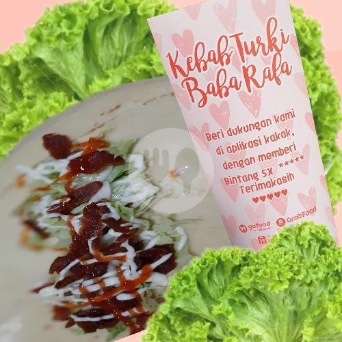 Kebab Besar Daging Asap menu Kebab Turki Baba Rafa, Warung Dimas