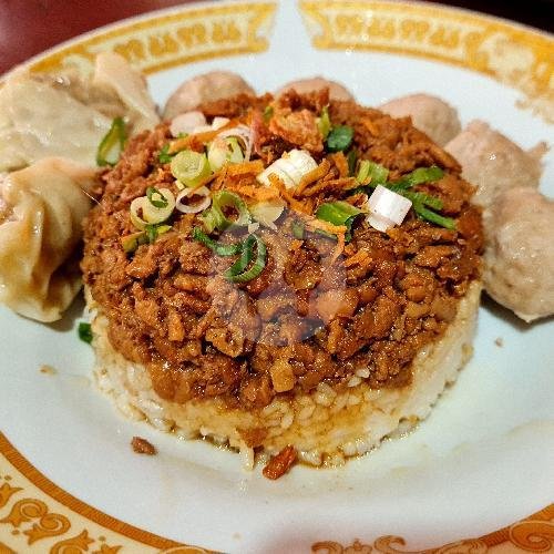 Nasi Tim + Pangsit Goreng 3pcs menu Mie Ayam Bangka Asan, Perumnas Klender