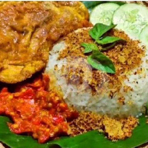 Paket Hemat 2 (Nasi + Telur Dadar + Serundeng + Sambal + Lalapan) menu Waroeng Makan Mas Hib, Taman Wisma Asri 2