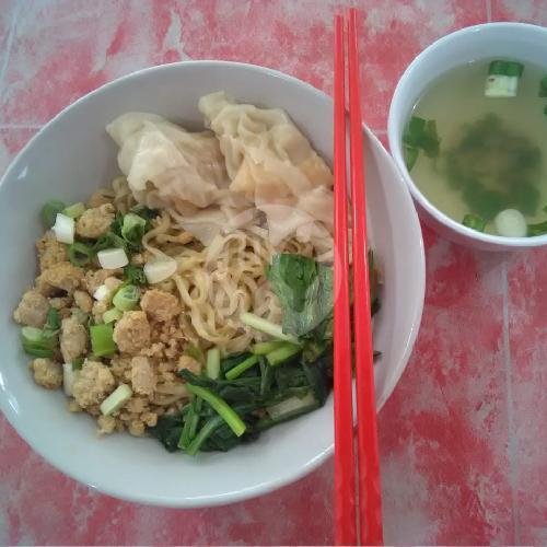 Miago Pangsit Basah menu Mie Ayam Bandung Cik Yen, Tanggul Mas Barat