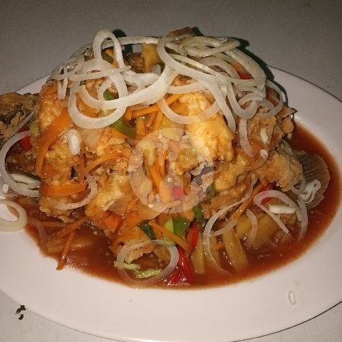 Gurami Bakar + Lalapan menu Rumah Makan Raos, Bagawan Tabari