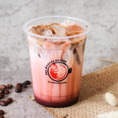 Iced Hazelnut Latte menu Red Monkey Coffee