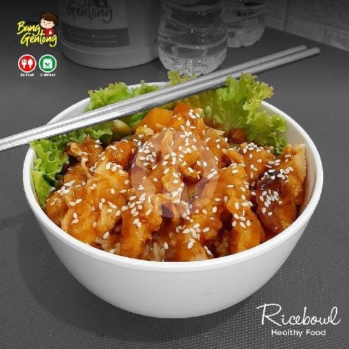 Rice Bowl Chicken Blackpaper menu Warung Bang Gentong 2, Sukun