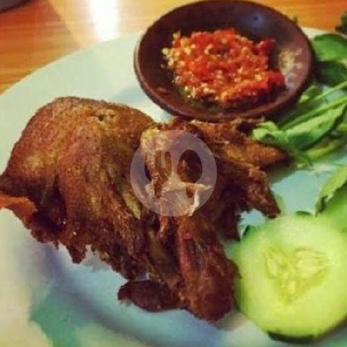 Nasi Lalapan Ikan Dorang menu Warung Sate Buk Rosma, Menganti