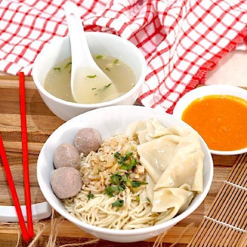 Yamien Asin Pangsit menu Mie Baso Pangsit Legend ms, Bandung Kulon