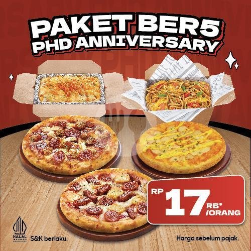 PHD Anniv Buat Ber-5 SERU menu Pizza Hut Delivery - PHD, Parangtritis Yogyakarta