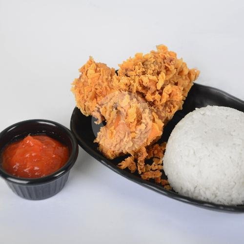 Nasi + Dada Fried Chicken menu Ayam Geprek Njep, Bekasi Selatan