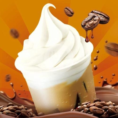 Ice Cream Toffee Hazelnut Latte menu Mixue, Warung Kondang
