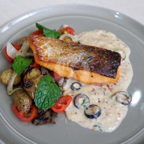 Salmon De Creme menu Seimos, Regol
