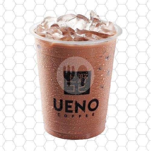 Iced Red Velvet Latte menu Ueno Coffee, Pahlawan