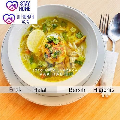 Soto Ayam Lamongan Saja (Tanpa Nasi) menu Soto Ayam Lamongan Pak habibie, Cibeunying Kidul