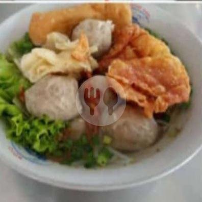 Bakso /Porsi menu Bakso dan Pangsit Mie Ayam Pak Har Padang Pasir, Wisata Kuliner Siwalankerto