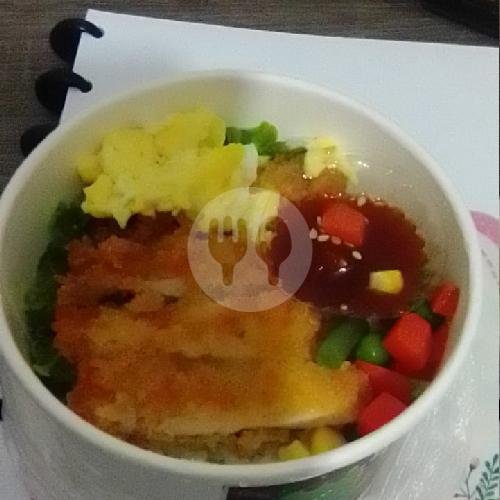 Bowl Katsu Barbeque menu Mao Mao Rice Bowl Dan Sosis Bakar, Ngaglik