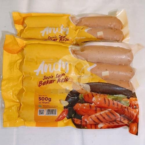 Sosis Sapi Lada Hitam Bakar Andy Isi 10 menu Frozen Spesialist, Sukodono