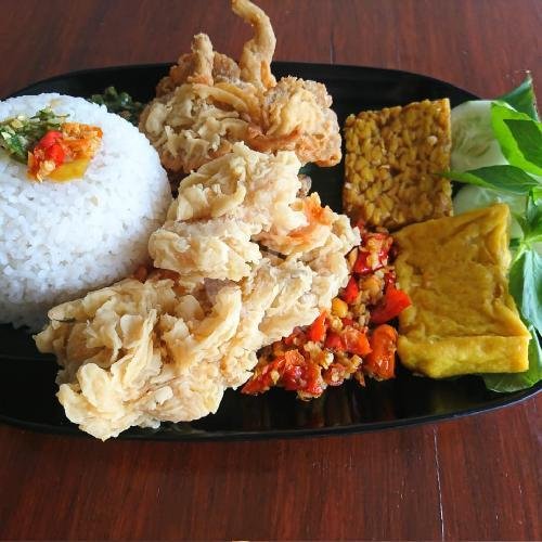 Nasi Ayam Geprek menu Lalapan Ayam Geprek Mbak Apeng, Tirto Taruno