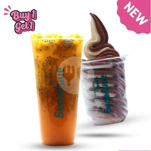 Ramyeon Jjigae Chikin Dan Yuzu Kiwi Tea Large menu Annyeong Milk & Fruits, Ujungberung