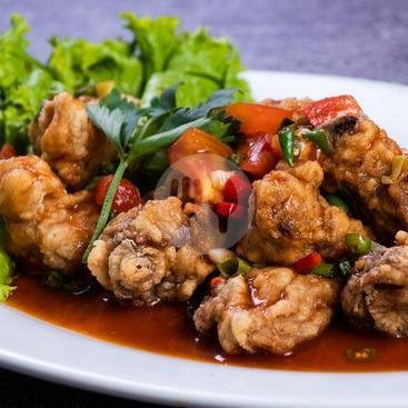 Ayam Goreng Rica-Rica menu RM Kalimantan Anton Jatibening, Caman