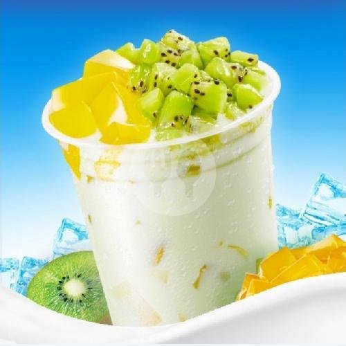 Peach Jasmine Tea menu Mixue Perliman, Banyuwangi