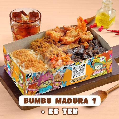 Bumbu Madura 2 + Es Teh menu Nasi Kulit Syuurga, Griya Shanta